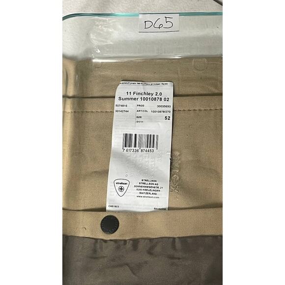 Strellson Finchley Summer Short Coat Beige Sz 52 Finest Cotton Stretch Quiet Lux - Picture 10 of 16